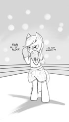 Size: 720x1280 | Tagged: safe, artist:trickydick, character:applejack, boxing, boxing gloves, boxing ring, boxing shorts, female, semi-anthro, solo