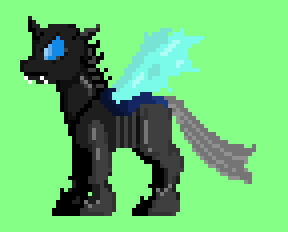 Size: 288x232 | Tagged: safe, artist:testostepone, species:changeling, animated, gif, green background, idle animation, licking, licking lips, pixel art, simple background, solo, sprite, tongue out