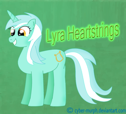 Size: 1360x1233 | Tagged: safe, artist:cyber-murph, character:lyra heartstrings, adorable face, cute, female, lyrabetes, signature, smiling, solo