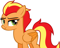 Size: 984x791 | Tagged: safe, artist:pegasski, oc, oc only, oc:firefoot, species:pegasus, species:pony, rule 63, simple background, solo, transparent background
