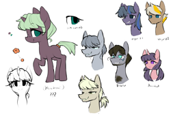 Size: 2373x1641 | Tagged: safe, artist:moonseeker, oc, oc only, species:pony, species:unicorn, comic:you're mine, comic, explicit series, grimdark series, monochrome, reference sheet