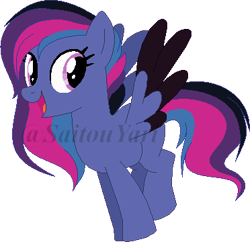 Size: 372x360 | Tagged: safe, artist:t-aroutachiikun, base used, oc, oc only, species:pegasus, species:pony, colored wings, female, mare, multicolored wings, simple background, solo, transparent background