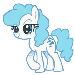 Size: 800x800 | Tagged: safe, artist:needsmoarg4, species:earth pony, species:pony, g1, algodoncete, female, g1 to g4, generation leap, mare, simple background, solo, white background