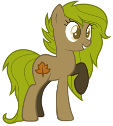 Size: 1024x1147 | Tagged: safe, artist:cindydreamlight, species:earth pony, species:pony, autumn, female, mare, ponified, raised hoof, simple background, solo, transparent background