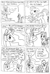 Size: 724x1066 | Tagged: safe, artist:kturtle, character:princess celestia, episode:the crystal empire, g4, my little pony: friendship is magic, comic, royal guard