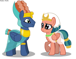 Size: 7578x5921 | Tagged: safe, artist:asika-aida, character:prince hisan, character:somnambula, species:pony, episode:daring done, g4, absurd resolution, clothing, female, hisambula, male, raised hoof, shipping, simple background, straight, transparent background