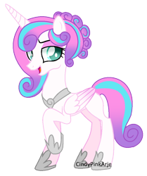 Size: 806x962 | Tagged: safe, artist:cindydreamlight, character:princess flurry heart, species:alicorn, species:pony, alternate hairstyle, female, horseshoes, mare, older, raised hoof, simple background, solo, transparent background