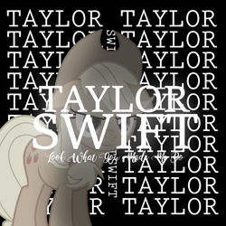 Size: 800x800 | Tagged: safe, artist:osipush, artist:penguinsn1fan, character:applejack, species:earth pony, species:pony, cover, female, look what you made me do (taylor swift), parody, solo, taylor swift