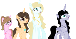 Size: 1024x524 | Tagged: safe, artist:cindydreamlight, base used, oc, oc only, oc:cindy, species:alicorn, species:pony, female, glasses, mare, simple background, white background