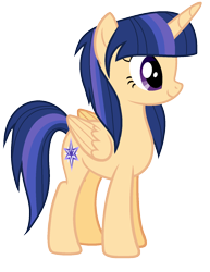 Size: 1264x1636 | Tagged: safe, artist:cindydreamlight, oc, oc only, oc:star sparkle, parent:flash sentry, parent:twilight sparkle, parents:flashlight, species:alicorn, species:pony, alicorn oc, female, mare, offspring, simple background, solo, transparent background