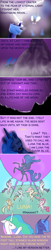 Size: 600x2950 | Tagged: safe, artist:arrkhal, character:nightmare moon, character:princess celestia, character:princess luna, species:alicorn, species:pony, balrog, female, lord of the rings, mare, s1 luna, stained glass, tongue out