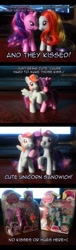 Size: 493x1620 | Tagged: safe, artist:nightmaremoons, character:rainbow dash, character:twilight sparkle, ship:twidash, brushable, female, irl, lesbian, photo, shipping, silly, toy