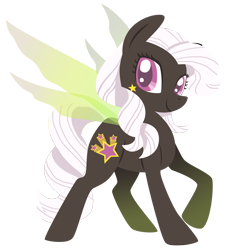 Size: 974x1083 | Tagged: safe, artist:needsmoarg4, species:flutter pony, species:pony, g1, female, g1 to g4, generation leap, hollywood (g1), mare, redesign, simple background, smiling, solo, transparent background
