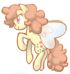 Size: 800x850 | Tagged: safe, artist:needsmoarg4, character:rosedust, species:flutter pony, species:pony, g1, female, g1 to g4, generation leap, mare, profile, simple background, smiling, solo, white background