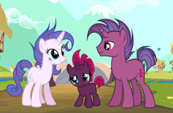 Size: 1740x1138 | Tagged: safe, artist:velveagicsentryyt, base used, character:fizzlepop berrytwist, character:tempest shadow, oc, oc:aurora (tempest's mother), oc:transparent (tempest's father), species:pony, species:unicorn, my little pony: the movie (2017), cute, family, father and daughter, female, filly, filly tempest shadow, male, mare, mother and daughter, parent, previous generation, stallion, tempest's parents, tempestbetes