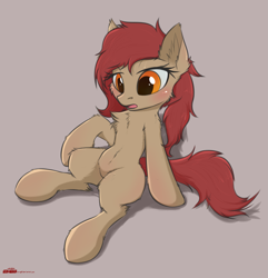 Size: 1611x1674 | Tagged: safe, artist:orang111, oc, oc only, oc:frost pudding, species:pony, belly fluff, cheek fluff, chest fluff, female, fluffy, leg fluff, mare, open mouth, shoulder fluff, sitting, solo