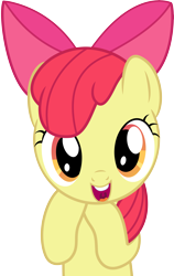 Size: 6413x10174 | Tagged: safe, artist:discorded, character:apple bloom, episode:one bad apple, g4, my little pony: friendship is magic, absurd resolution, cute, faec, female, show accurate, simple background, solo, transparent background, vector