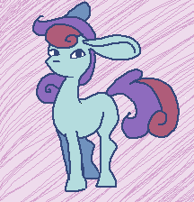 Size: 216x224 | Tagged: safe, artist:smirk, oc, oc only, species:earth pony, species:pony, animated, blank flank, floppy ears, frame by frame, gif, ms paint, pastel, squigglevision