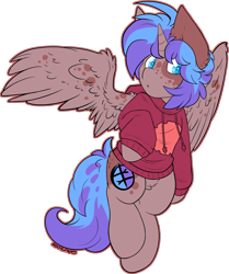 Size: 1987x2377 | Tagged: safe, artist:iroxykun, oc, oc only, species:alicorn, species:pony, alicorn oc, clothing, cute, cutie mark, ear fluff, hoodie, horn, male, simple background, solo, transparent background, wings