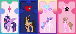 Size: 1024x464 | Tagged: safe, artist:cindydreamlight, base used, character:princess flurry heart, character:twilight sparkle, character:twilight sparkle (alicorn), oc, oc:cindy, oc:lele glimmer, species:alicorn, species:pony, colored wings, female, mare, multicolored wings, older, raised hoof