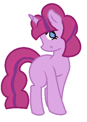 Size: 288x402 | Tagged: safe, artist:cindydreamlight, oc, parent:pinkie pie, parent:twilight sparkle, parents:twinkie, species:pony, species:unicorn, female, filly, magical lesbian spawn, offspring, simple background, solo, white background