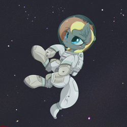 Size: 2500x2500 | Tagged: safe, artist:orang111, oc, oc only, species:pony, astronaut, big dipper, chill, galaxy, polaris, solo, space, space suit, stars