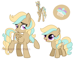 Size: 1438x1148 | Tagged: safe, artist:missmele-madness, oc, oc only, oc:jenevieve blush, parent:trenderhoof, parent:zephyr breeze, parents:trenderbreeze, species:pegasus, species:pony, female, filly, magical gay spawn, mare, reference sheet, simple background, solo, transparent background, younger