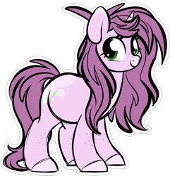 Size: 1690x1751 | Tagged: safe, artist:mulberrytarthorse, oc, oc only, oc:mulberry tart, species:pony, species:unicorn, female, mare, simple background, solo, transparent background