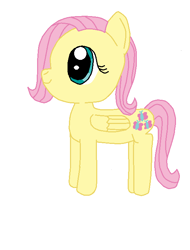 Size: 543x714 | Tagged: safe, artist:nightshadowmlp, character:fluttershy, chibi, cute, female, shyabetes, smiling, solo