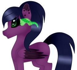 Size: 1291x1176 | Tagged: safe, artist:cindydreamlight, oc, oc:dark pleasure, species:pegasus, species:pony, black sclera, dark magic, female, magic, mare, simple background, solo, transparent background, two toned wings