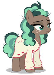 Size: 3728x5200 | Tagged: safe, artist:dragonchaser123, character:minty mocha, species:earth pony, species:pony, episode:the parent map, g4, absurd resolution, clothing, female, lidded eyes, mare, simple background, solo, sweater, transparent background, vector