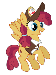 Size: 3744x5000 | Tagged: safe, artist:dragonchaser123, character:sunny delivery, species:pegasus, species:pony, episode:the break up break down, absurd resolution, background pony, clothing, female, flying, hat, mailmare, mailmare hat, mare, simple background, smiling, solo, transparent background, uniform, vector