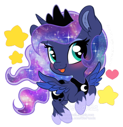 Size: 900x928 | Tagged: safe, artist:stepandy, character:princess luna, species:alicorn, species:pony, blushing, chibi, cute, female, lunabetes, mare, simple background, solo, transparent background