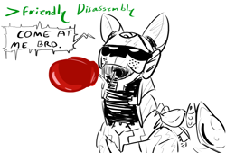 Size: 1108x753 | Tagged: safe, artist:testostepone, oc, oc:runtime, species:pony, boxing glove, come at me bro, female, greentext, robot, robot pony, text