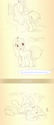 Size: 1227x2816 | Tagged: safe, artist:sherwoodwhisper, oc, oc only, oc:eri, species:pony, species:unicorn, comic, dialogue, female, mare, mouse