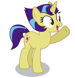 Size: 5000x5200 | Tagged: safe, artist:dragonchaser123, character:rosy pearl, species:pony, species:unicorn, episode:friendship university, g4, my little pony: friendship is magic, absurd resolution, background pony, female, las pegasus resident, mare, open mouth, raised hoof, simple background, solo, transparent background, vector