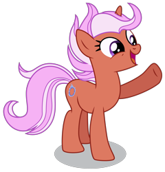 Size: 5000x5200 | Tagged: safe, artist:dragonchaser123, character:fiery fricket, species:pony, species:unicorn, episode:friendship university, g4, my little pony: friendship is magic, absurd resolution, background pony, female, las pegasus resident, mare, open mouth, raised hoof, simple background, solo, transparent background, vector