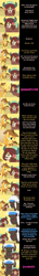Size: 1024x7029 | Tagged: safe, artist:mlp-silver-quill, character:applejack, character:braeburn, character:chief thunderhooves, character:rainbow dash, character:yona, species:buffalo, species:earth pony, species:pony, species:yak, comic:pinkie pie says goodnight, buckball, comic, looking at you, smiling, starry eyes, talking to viewer, wingding eyes