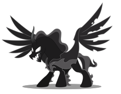 Size: 5000x3887 | Tagged: safe, artist:dragonchaser123, character:pony of shadows, species:pony, episode:shadow play, g4, my little pony: friendship is magic, .ai available, absurd resolution, male, open mouth, shadow pony, simple background, solo, transparent background, vector