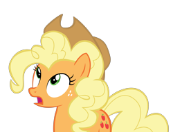 Size: 4513x3465 | Tagged: safe, artist:mrkat7214, character:applejack, character:pinkie pie, species:pony, alternate hairstyle, female, high res, mane swap, simple background, solo, transparent background, vector