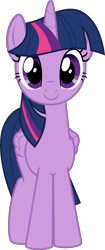 Size: 3022x7199 | Tagged: safe, artist:pink1ejack, character:twilight sparkle, character:twilight sparkle (alicorn), species:alicorn, species:pony, episode:fluttershy leans in, g4, my little pony: friendship is magic, absurd resolution, cute, female, looking at you, mare, simple background, smiling, solo, transparent background, twiabetes, vector