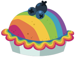 Size: 3413x2612 | Tagged: safe, artist:dragonchaser123, episode:secrets and pies, g4, my little pony: friendship is magic, blueberry, food, no pony, pie, rainbow blueberry pie, resource, simple background, transparent background, vector