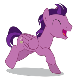 Size: 5000x5200 | Tagged: safe, artist:dragonchaser123, character:desert wind, species:pegasus, species:pony, episode:grannies gone wild, g4, my little pony: friendship is magic, absurd resolution, background pony, eyes closed, las pegasus resident, male, open mouth, running, simple background, solo, stallion, transparent background