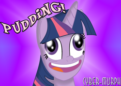 Size: 1614x1148 | Tagged: safe, artist:cyber-murph, character:twilight sparkle, episode:best gift ever, g4, my little pony: friendship is magic, derp, faec, funny face, pudding face, signature, twilynanas