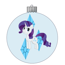 Size: 1181x1181 | Tagged: safe, artist:dyonys, character:rarity, species:pony, species:unicorn, chibi, christmas ornament, decoration, female, simple background, transparent background