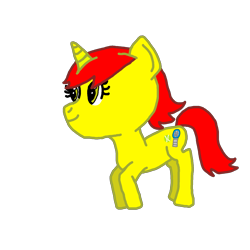 Size: 1600x1600 | Tagged: safe, artist:nightshadowmlp, oc, oc only, oc:game point, species:pony, species:unicorn, 1000 hours in fire alpaca, bent over, firealpaca, simple background, transparent background