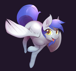 Size: 1280x1194 | Tagged: safe, artist:b-epon, oc, oc only, oc:gabriel, species:pegasus, species:pony, female, mare, solo, tongue out