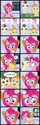 Size: 2009x6307 | Tagged: safe, artist:magerblutooth, character:pinkie pie, character:pound cake, character:pumpkin cake, species:earth pony, species:pegasus, species:pony, species:unicorn, baby, baby pony, cake twins, chair, cloud, comforting, comic, crying, cute, diapinkes, kissing, nose kiss, poundabetes, pumpkinbetes, scrunchy face, sun, tears of joy, toy, turtle, wavy mouth
