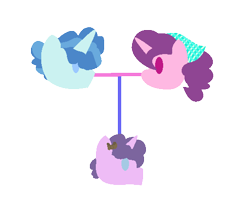 Size: 527x430 | Tagged: safe, artist:berrypunchrules, character:party favor, character:sugar belle, oc, oc:mocha frizz, parent:party favor, parent:sugar belle, parents:partybelle, species:pony, species:unicorn, ship:partybelle, family tree, female, male, offspring, shipping, simple background, straight, transparent background