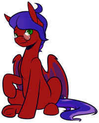 Size: 701x870 | Tagged: safe, artist:ak4neh, oc, oc only, oc:wavelength, species:bat pony, species:pony, female, mare, simple background, solo, transparent background